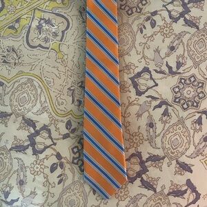 NWT Jos. A. Bank Men’s orange and blue tie